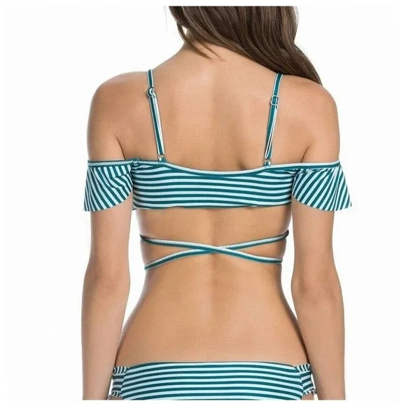 Isabella Rose Avalon Off the Shoulder Bikini Top L - Picture 5 of 11